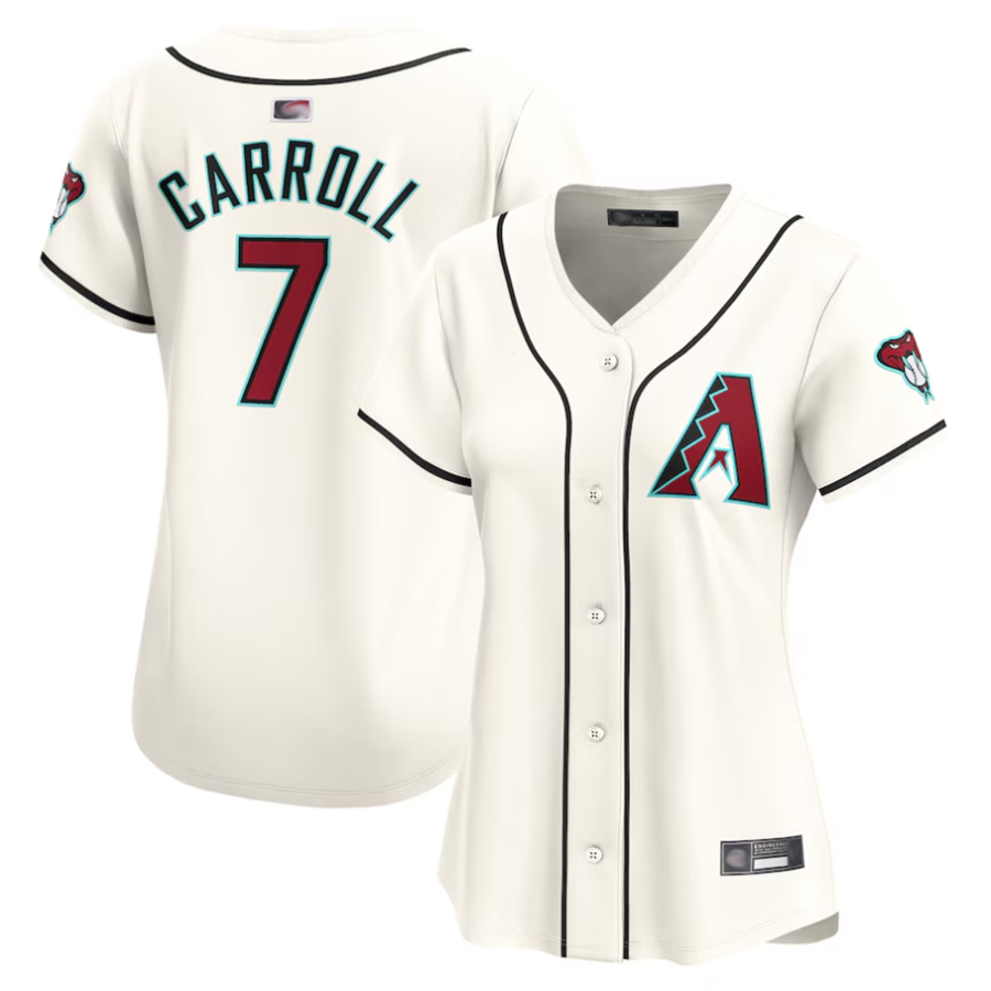 Crovyle A.Diamondbacks #7 Corbin Carroll Player Cream Home Limited Personalized Stitched Jerseys