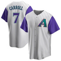 Crovyle A.Diamondbacks #7 Corbin Carroll Player Cream Throwback Cooperstown Limited Personalized Stitched Jerseys