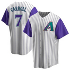 Crovyle A.Diamondbacks #7 Corbin Carroll Player Cream Throwback Cooperstown Limited Personalized Stitched Jerseys