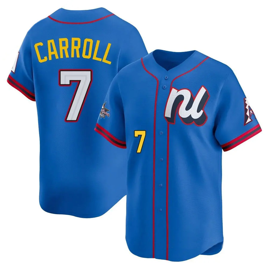 Crovyle A.Diamondbacks #7 Corbin Carroll Player Blue All-Star Edition Limited Personalized Stitched Jerseys