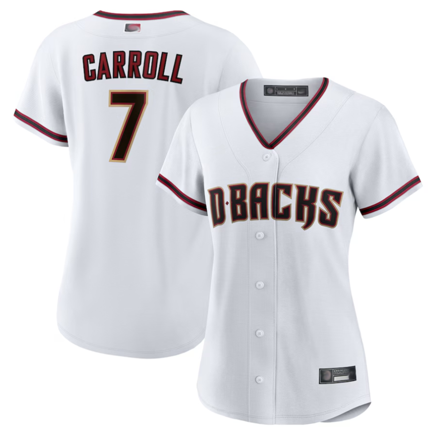 Crovyle A.Diamondbacks #7 Corbin Carroll Player White Home Replica Personalized Stitched Jerseys