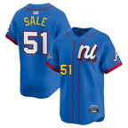 Crovyle A.Braves #51 Chris Sale Player Blue National League Limited Stitched Jerseys