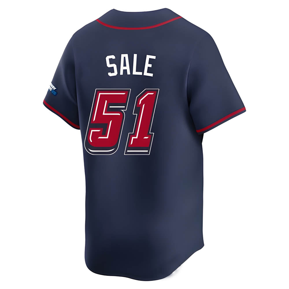 Crovyle A.Braves #51 Chris Sale Player Navy 2025 Speedway Classic Alternate Limited Stitched Jerseys