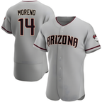 Crovyle A.Diamondbacks #14 Gabriel Moreno Player Gray Authentic Road Stitched Jerseys