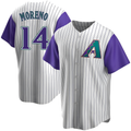 Crovyle A.Diamondbacks #14 Gabriel Moreno Player Purple Replica Alternate Cooperstown Collection Stitched Jerseys