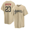 Crovyle A.Diamondbacks #23 Zac Gallen Player Light Brown City Connect Cool Replica Stitched Jerseys