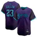 Crovyle A.Diamondbacks #23 Zac Gallen Player Purple City Connect Limited Vapor Stitched Jerseys