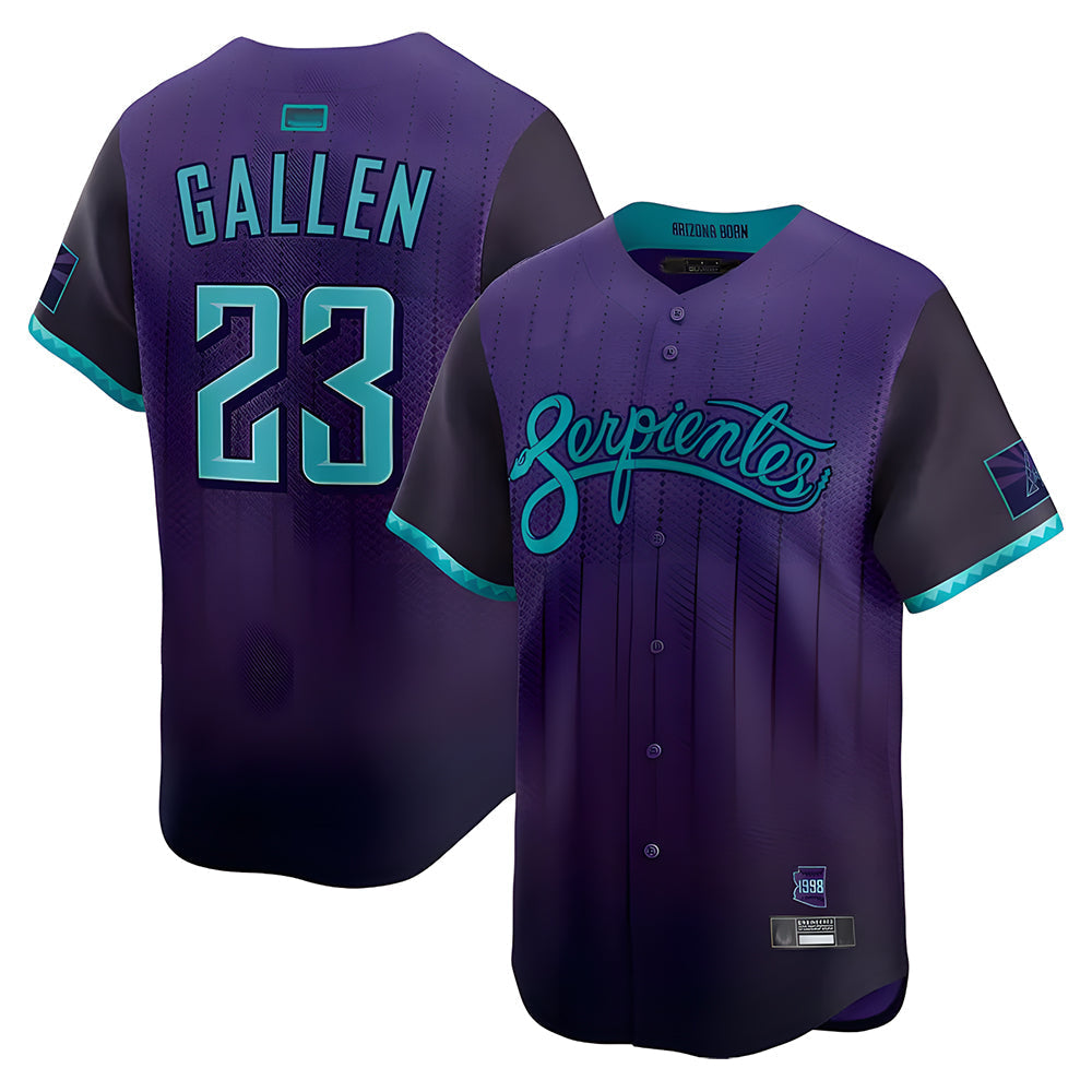 Crovyle A.Diamondbacks #23 Zac Gallen Player Purple City Connect Limited Vapor Stitched Jerseys