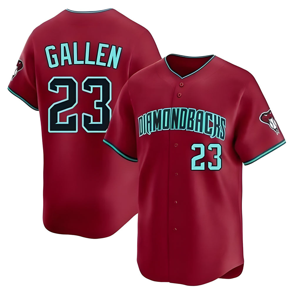 Crovyle A.Diamondbacks #23 Zac Gallen Player Red Blue reserve Replica Game Stitched Jerseys