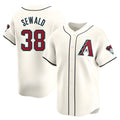 Crovyle A.Diamondbacks #38 Paul Sewald Player White Limited Home Stitched Jersey