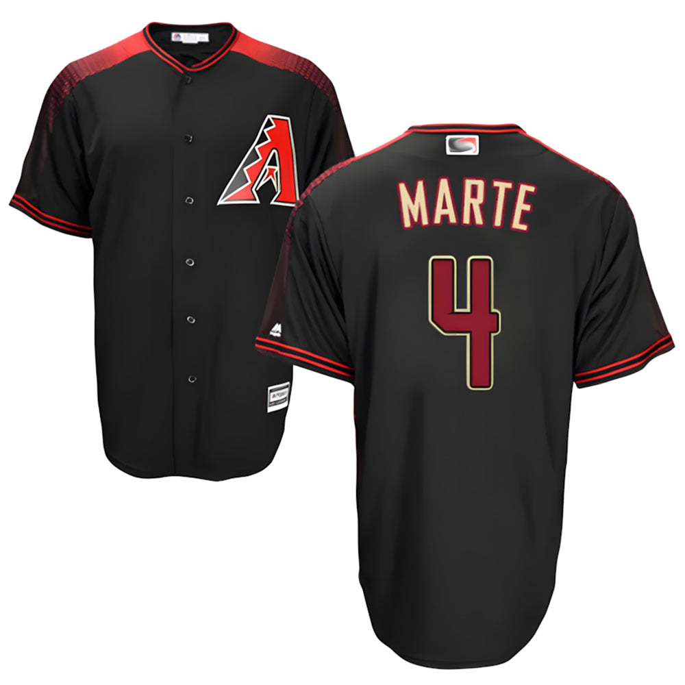 Crovyle A.Diamondbacks #4 Ketel Marte Player Black Big & Tall Replica Limited Stitched Jerseys
