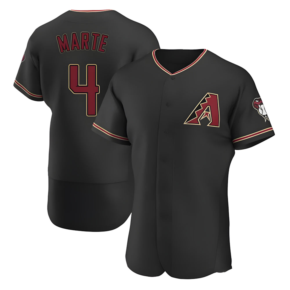 Crovyle A.Diamondbacks #4 Ketel Marte Player Black Limited Elite Stitched Jerseys