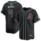 Crovyle A.Diamondbacks #4 Ketel Marte Player Black Replica Game Stitched Jerseys