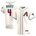 Crovyle A.Diamondbacks #4 Ketel Marte Player Cream Limited Stitched Jerseys