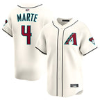 Crovyle A.Diamondbacks #4 Ketel Marte Player Cream Limited Stitched Jerseys