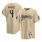 Crovyle A.Diamondbacks #4 Ketel Marte Player Gold City Connect Stitched Jerseys