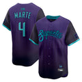 Crovyle A.Diamondbacks #4 Ketel Marte Player Purple City Connect Limited Stitched Jerseys