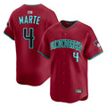 Crovyle A.Diamondbacks #4 Ketel Marte Player Red Home Limited Stitched Jerseys