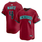 Crovyle A.Diamondbacks #4 Ketel Marte Player Red Home Limited Stitched Jerseys