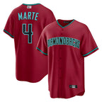 Crovyle A.Diamondbacks #4 Ketel Marte Player Red Home Replica Stitched Jerseys