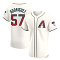 Crovyle A.Diamondbacks #57 Eduardo Rodriguez Player Cream Elite Home Stitched Jersey