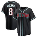 Crovyle A.Diamondbacks #8 James McCann Player Black Replica Fashion Out Stitched Jersey