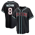 Crovyle A.Diamondbacks #8 James McCann Player Black Replica Fashion Out Stitched Jersey