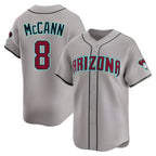 Crovyle A.Diamondbacks #8 James McCann Player Gray Limited Alternate Stitched Jersey