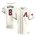 Crovyle A.Diamondbacks #8 James McCann Player White Red Limited Home Stitched Jersey
