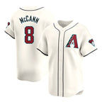 Crovyle A.Diamondbacks #8 James McCann Player White Red Limited Home Stitched Jersey