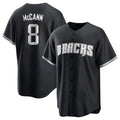 Crovyle A.Diamondbacks #8 James McCann Player White Replica Black 2026 World Series Stitched Jersey