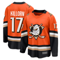 Crovyle A.Ducks #17 Alex Killorn Orange Home Breakaway Jerseys