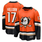 Crovyle A.Ducks #17 Alex Killorn Orange Home Breakaway Jerseys