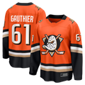 Crovyle A.Ducks #61 Cutter Gauthier Orange Home Breakaway Jerseys
