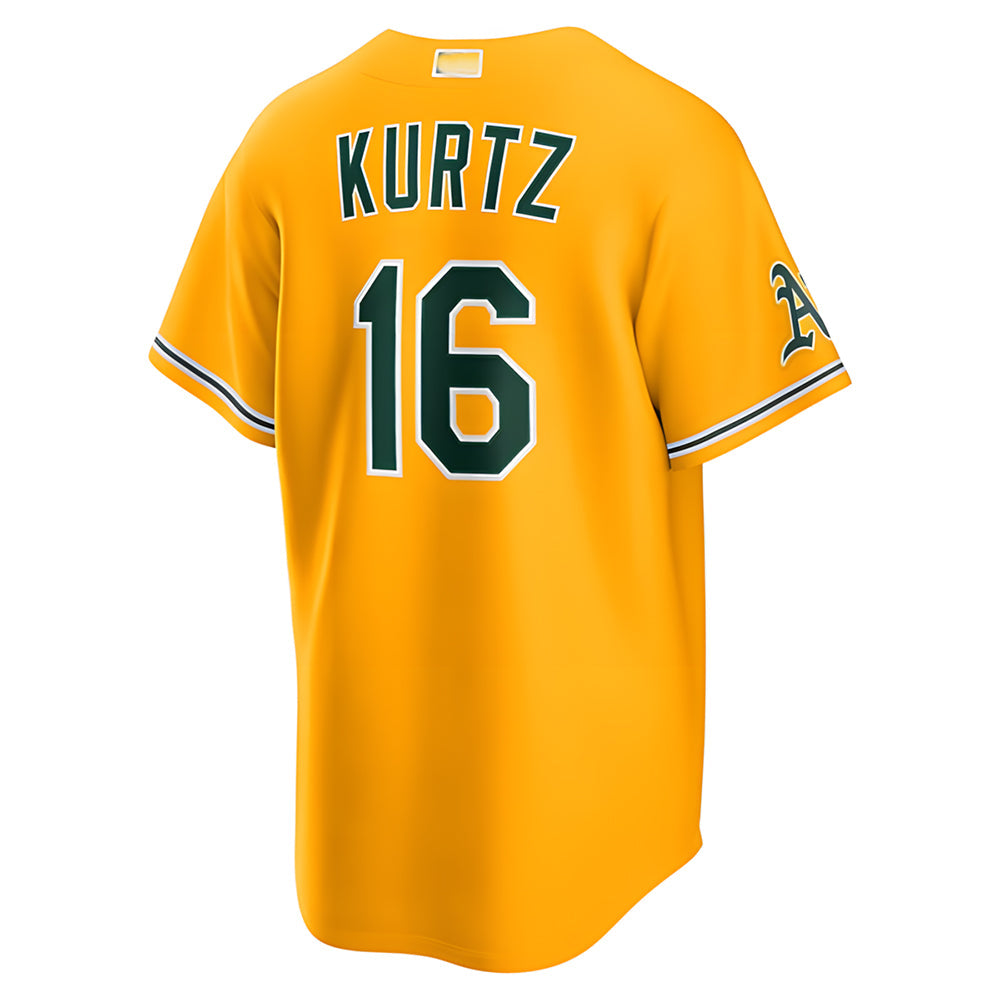 Crovyle Athletics #16 Nick Kurtz Player Gold Alternate Stadium Stitched Jerseys