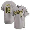 Crovyle Athletics #16 Nick Kurtz Player Grey Home Limited Stitched Jerseys