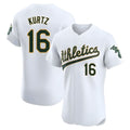Crovyle Athletics #16 Nick Kurtz Player White Elite Road Stitched Jerseys
