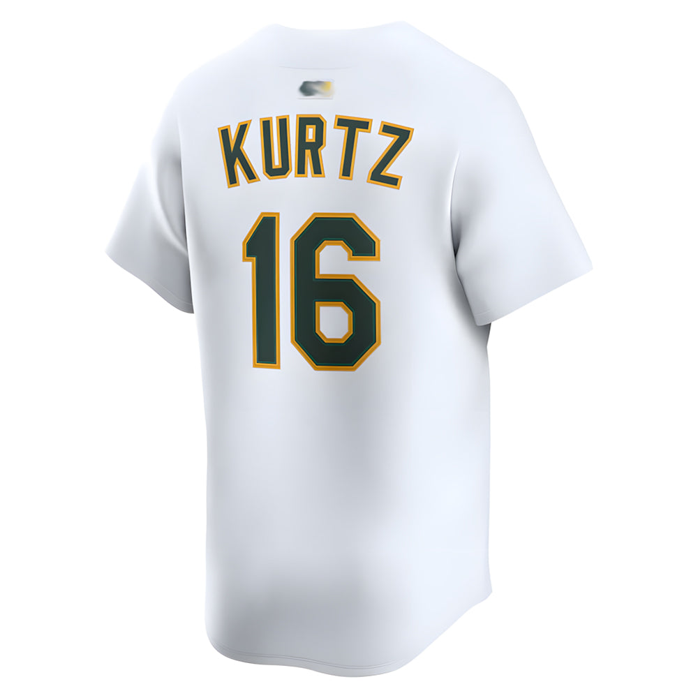 Crovyle Athletics #16 Nick Kurtz Player White Home Limited Stitched Jerseys