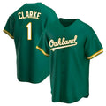 Crovyle Athletics #1 Denzel Clarke player Green Replica Kelly Alternate Stitched Jersey