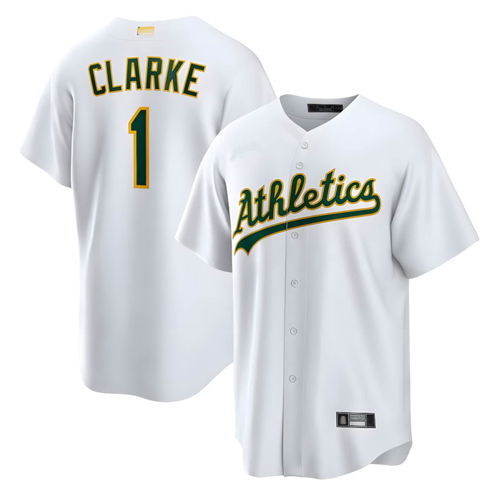 Crovyle Athletics #1 Denzel Clarke player White Home 2026 Official Stitched Jersey