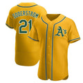 Crovyle Athletics #21 Tyler Soderstrom Player Gold Authentic Alternate Stitched Jersey
