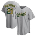 Crovyle Athletics #21 Tyler Soderstrom Player Gray Replica Road Stitched Jersey