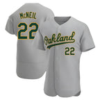 Crovyle Athletics #22 Jeff McNeil player Gray Authentic Road Stitched Jersey