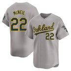 Crovyle Athletics #22 Jeff McNeil player Gray Limited Away Stitched Jersey