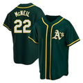 Crovyle Athletics #22 Jeff McNeil player Green Replica Alternate Stitched Jersey