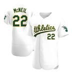 Crovyle Athletics #22 Jeff McNeil player White Authentic Home Stitched Jersey