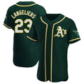 Crovyle Athletics #23 Shea Langeliers Player Green Authentic Alternate Stitched Jerseys
