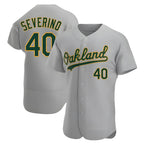 Crovyle Athletics #40 Luis Severino player Gray Authentic Road Stitched Jersey