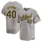 Crovyle Athletics #40 Luis Severino player Gray Limited Away Stitched Jersey