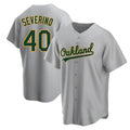 Crovyle Athletics #40 Luis Severino player Gray Replica Road Stitched Jersey